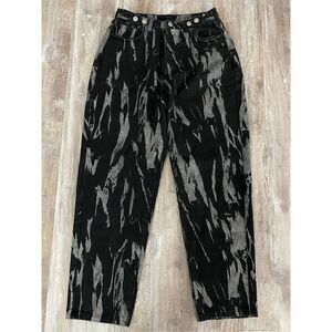 SHEIN Baggy Bleached Black Mom Jeans Women’s Size Medium
